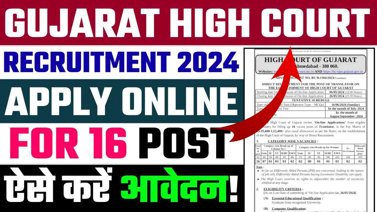 Gujarat High Court Vacancy 2024, gujarat high court peon question paper